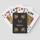 Search for gatsby playing cards Black and gold