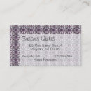 Search for quilting business cards White