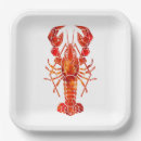 Search for lobster paper plates Red