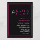 Search for pink and black wedding invitations Bold