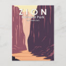 Search for zion national park postcards Retro vintage travel
