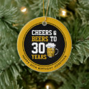 Search for 30th birthday ornaments 30 years