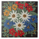 Search for red flower tiles White
