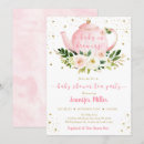 Search for baby is brewing tea invitations Blush pink floral