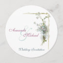 Search for floral circle wedding invitations Vintage