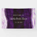 Search for purple and silver banners Bride