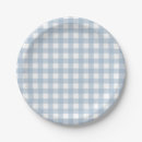 Search for blue gingham plates Simple