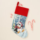 Search for penguin christmas stockings snow