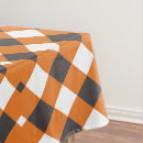 Search for orange and white tablecloths Plaid