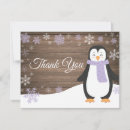 Search for penguin thank you cards Winter onederland