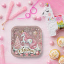 Search for pink christmas plates Whimsical