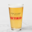 Search for funny retirement beer glasses Humor
