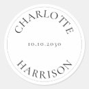 Search for name tag wedding stickers Minimalist