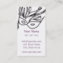 Search for mardi gras business cards Masquerade