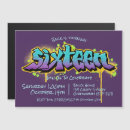Search for paint splatter birthday invitations Grunge