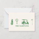 Search for golf note cards Green