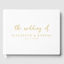 Search for gold wedding guest books Simple