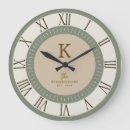 Search for sage green clocks Anniversary