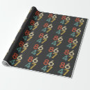 Search for numbers wrapping paper Retro
