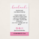 Search for washing instructions Small business