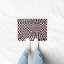 Search for optical illusion doormats Checkered