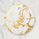 Search for rose gold wedding favor tags Black and white