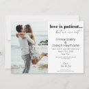 Search for love is patient but we are not Modern