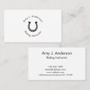 Search for pony rides business cards Riding instructor