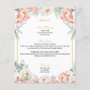 Search for pink and gold menus Mis quince anos