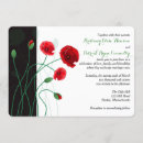 Search for poppy wedding invitations Black and white