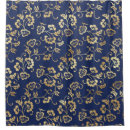 Search for navy blue gold shower curtains Floral