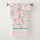Search for pink flamingo bath towels Tropical