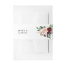 Search for floral wedding invitation belly bands Fall
