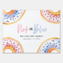 Search for gender reveal outdoor signs Pink or blue