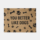 Search for dog paw print doormats Animals