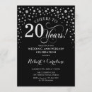 Search for 20th anniversary party invitations Elegant