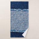 Search for denim bath towels Closeup