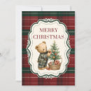 Search for teddy bear christmas cards Vintage
