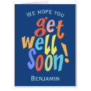 Search for jumbo get well cards Blue