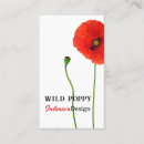 Search for poppy business cards Floral