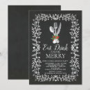 Search for eat drink and be merry invitations Chalkboard
