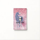 Search for unicorn light switch covers Glitter
