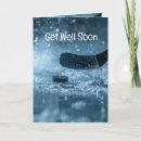 Search for sports get well cards Hockey