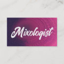 Search for mixologist business cards White