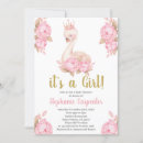 Search for swan baby shower invitations Elegant