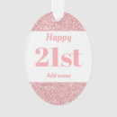 Search for 21st birthday ornaments Modern