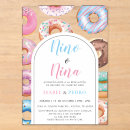 Search for donut gender reveal invitations Blue or pink