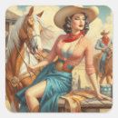 Search for vintage cowgirl stickers Horse