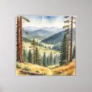 Search for watercolor canvas prints Mountains