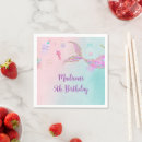 Search for mermaid napkins Under the sea party